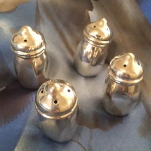 Set of 4 Vintage Silver-plated salt and pepper shakers